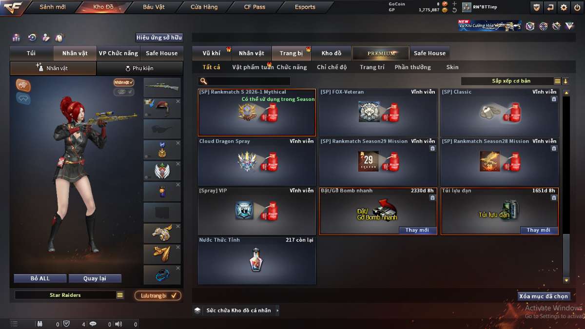 shop acc cf uy tin gia re